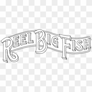 Reel Big Fish Logo Black And White - Line Art, HD Png Download