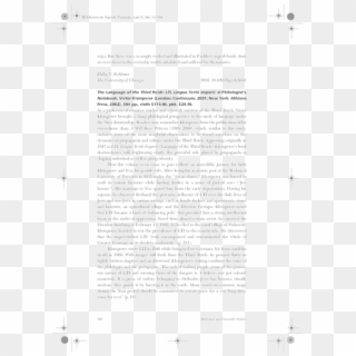 The Language Of The Third Reich - Text Page - Holy Land - The Necropolis, HD Png Download