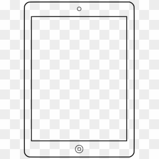 Ipad Black And White Clipart Ipad 2 Clip Art - Ipad Clipart Black And White, HD Png Download