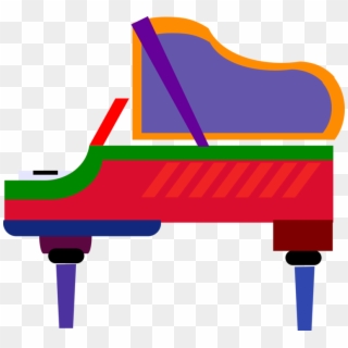Vector Illustration Of Grand Piano Keyboard Musical - Piano, HD Png Download