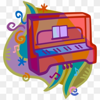 Vector Illustration Of Piano Keyboard Musical Instrument, HD Png Download