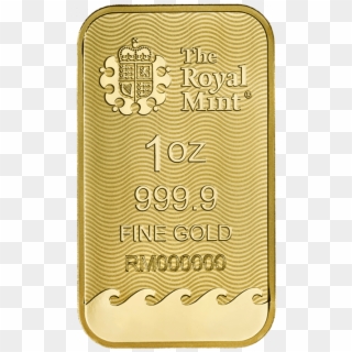 1 Oz Gold Minted Bar - Royal Mint Gold Britannia Bar, HD Png Download