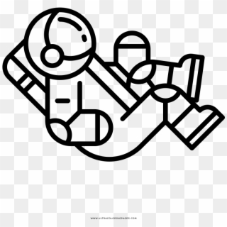 Graphic Freeuse Stock Astronaut Coloring Page Ultra - Transparent Astronaut Icon, HD Png Download