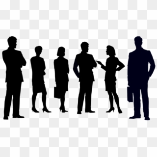 The Ten Typical Associates At Work - People Silhouette Business, HD Png Download