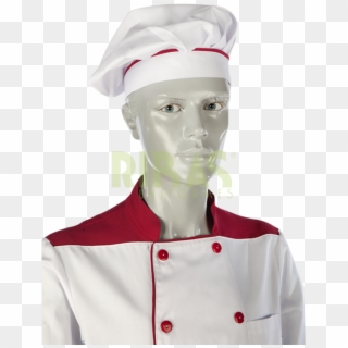 Gorro Chef Blanco Vivo Burdeos - Costume Hat, HD Png Download