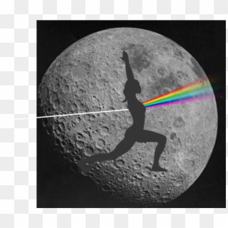 Dark Side Of The Moon Glow Yoga - Does The Moon Look Like, HD Png Download