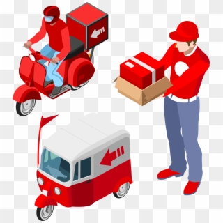 Logistics Delivery Clip Art - Courier, HD Png Download