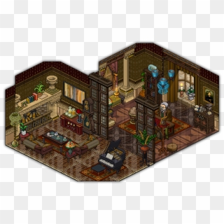 Victorian Study And Living Room - Pixel Art Manor, HD Png Download