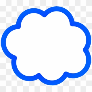 How To Set Use Blue Cloud Bubble Svg Vector, HD Png Download