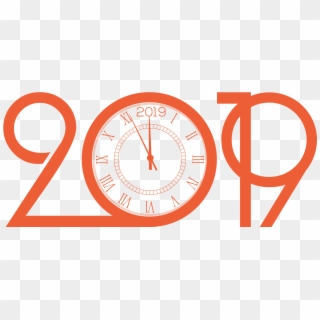 Illustration Of A Clock Inside The Year - Circle, HD Png Download