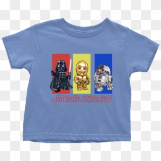 Star Wars Darth Vader R2d2 C3po Toddler T Shirt Boy - T-shirt, HD Png Download