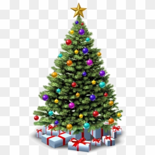 Sapin De Noel Png - Christmas Trees With Presents, Transparent Png