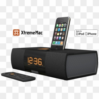 Reloj Despertador Dual Con Altavoz Extraíble Xtrememac - Iphone, HD Png Download