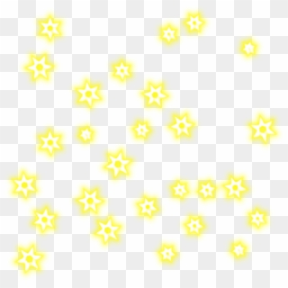 Estrellas Luz De Neón,png,amarillas - Flower, Transparent Png