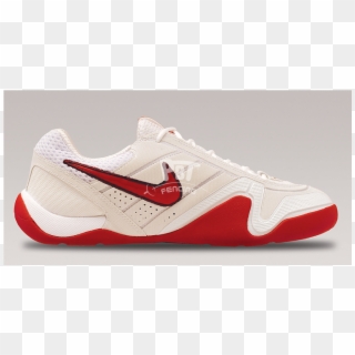 53 Eur - Fencing Shoes Nike Red, HD Png Download