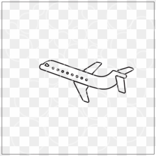 T13-travel,airplane - Drawing, HD Png Download
