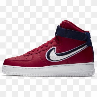 Air Force 1 '07 Lv8 High Chenille Swoosh - Air Force One High 07 Lv8, HD Png Download