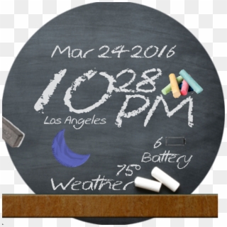 Chalkboard Watch Face Preview, HD Png Download