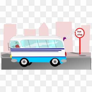 Airport Bus Motor Vehicle Car Van - Clip Art, HD Png Download