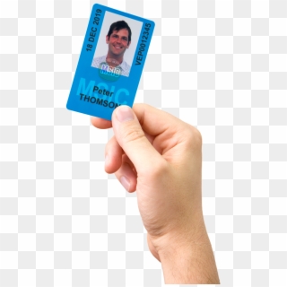 Maritime Security Identification Card - Hand Id Card Png, Transparent Png