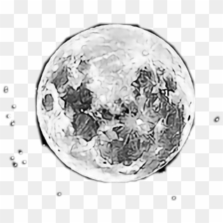 #moon #galaxy #milkyway #star #night #universe #freetoedit - Moon, HD Png Download