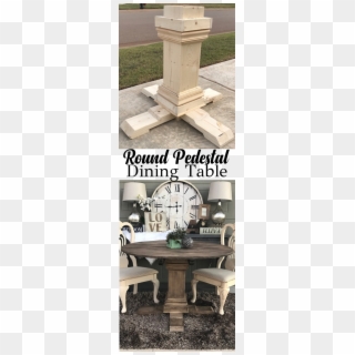 Diy Round Pedestal Table - Table, HD Png Download