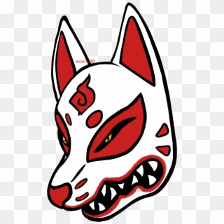 Designed A Sticker For A Mustang I Plan On Getting - Japanese Fox Mask Transparent, HD Png Download