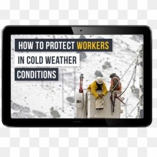 Working In Cold Weather - Tablet Computer, HD Png Download