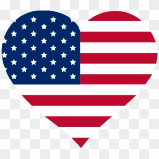 Military Wife Clipart - American Flag Heart Svg, HD Png Download