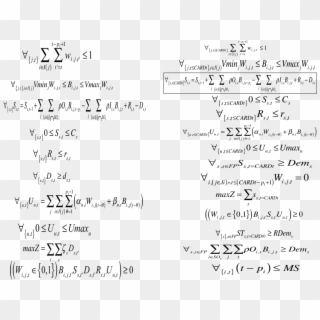 Modelo Presentado Para Minimización Del Makespan Usando - Handwriting, HD Png Download