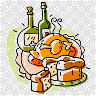 Simple Thanksgiving, Dinner, Chicken, Transparent Png - Chicken Dinner Clip Art, Png Download