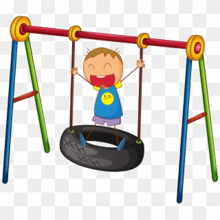 Car Tire Swing Clip Art - Free Clipart Tire Swing, HD Png Download