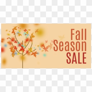 Falling Leaves Autumn Colors - Fall Sale Png, Transparent Png