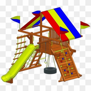 Best Swing Sets Wooden Rainbow Play Systems - Rainbow Playground, HD Png Download