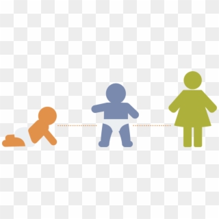 Crawling Baby, Toddler, Girl Illustrations - Baby Growing Png, Transparent Png