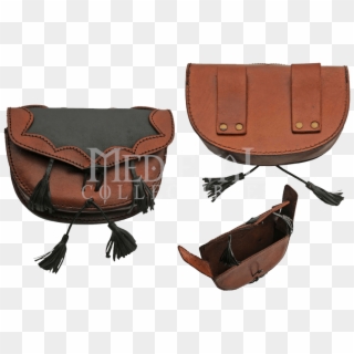 Leather Belt Bag With Black Tassels - Sporran, HD Png Download