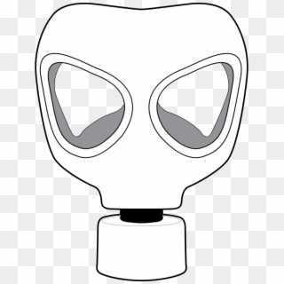 Gas Mask Clipart Toxic - Gas Mask Drawing Easy, HD Png Download