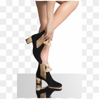 Clelie Tassels Ankle Boots - Basic Pump, HD Png Download