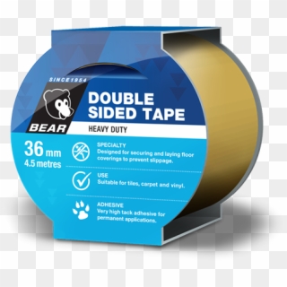 Bear Double Sided Vinyl Tape 36mmx4 - Double Sided Tape Bunnings, HD Png Download