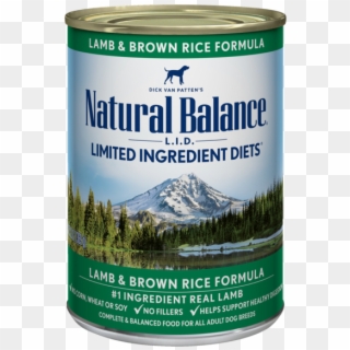 Lamb & Brown Rice Canned Dog Formula - Natural Balance Dog Food Lamb And Brown Rice, HD Png Download