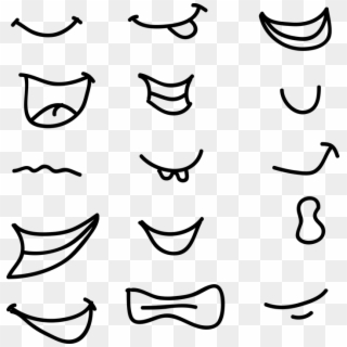 Lips Smile Men Female Girl Woman Face Mouth - Man Mouth Vector Png, Transparent Png