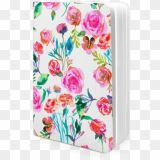 Dailyobjects Roses Bouquet Pink A5 Notebook Plain Buy - Garden Roses, HD Png Download