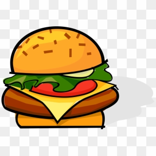 Burger Meal Image Illustration - Hamburguer Vetor Png, Transparent Png