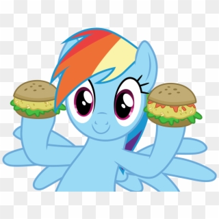 Vector Hamburger Art - Friendship Is Magic Rainbow Dash, HD Png Download