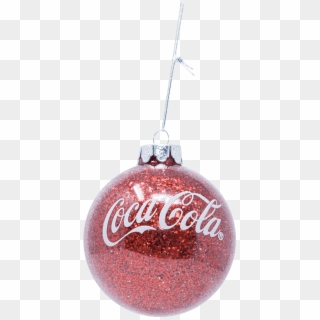 Coca-cola Glitter Ball Ornament - Coca Cola, HD Png Download