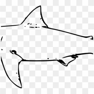 Shark Clipart Black And White Shark Clipart Black And - Clip Art Tiger Shark, HD Png Download
