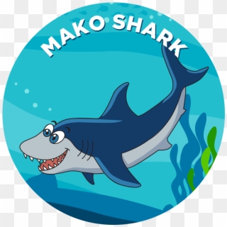 Propel Swim Academy - Shortfin Mako Shark Cartoon, HD Png Download