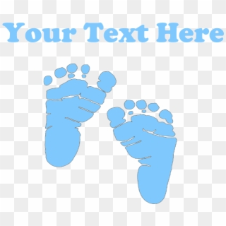 Blue Baby Feet Png - Blue Baby Foot Print, Transparent Png