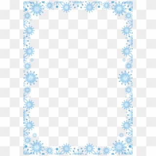 Holidays,picture Frame,photo Decoration,free - Snowflake Page Border, HD Png Download