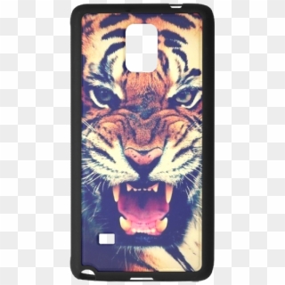 Create Your Own Roaring Tiger Rubber Case For Samsung - Mobile Phone, HD Png Download